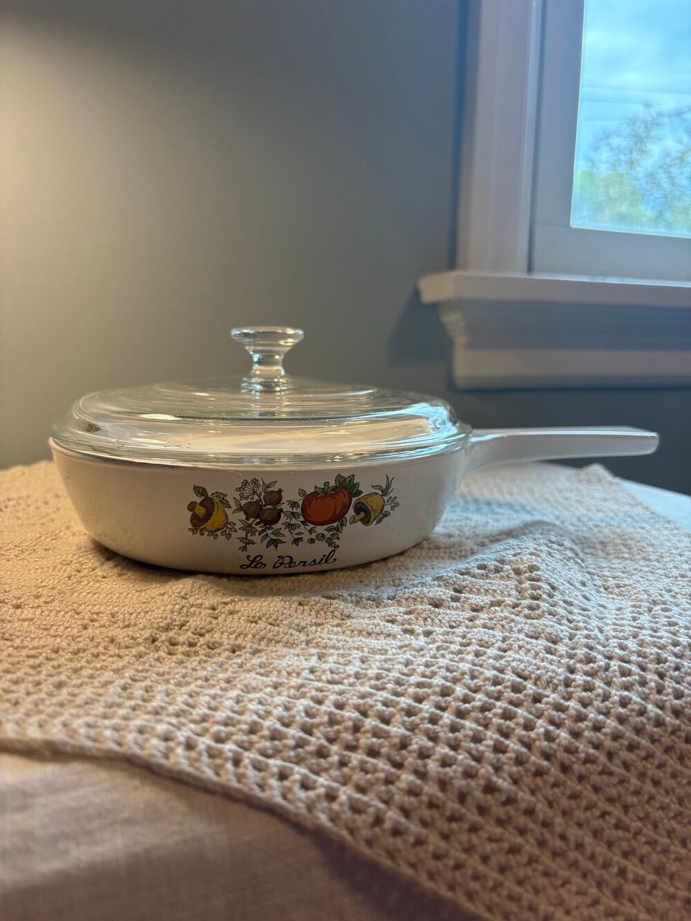 Vintage 1970s Corning Ware Spice of Life skillet